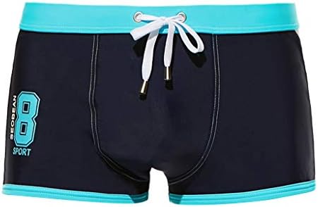 Менс за пливање за пливање шорцеви за влечење удобност машка облека за капење, цврста боја, обична гроздобер, обична плима за сурфање со