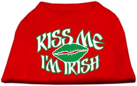 Мираж милениче ми бакнеж, јас сум ирска кошула за печатење на екран црвена xxl
