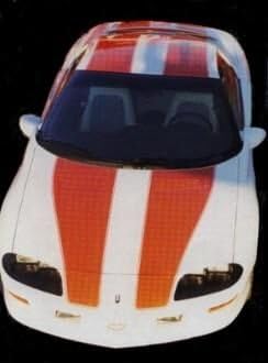 Замена на графиксот Камаро Феникс за 1998 1999 2000 2000 2001 2002 2002 Chevrolet Z28 RS RS Sport Sport Decals & Stripes Комплетен Т -Топ - Бело