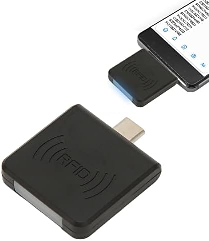 Читач На Телефонски Картички Sanpyl RFID, USB C Интерфејс 125khz Пренослив Читач НА Паметни Картички Rfid Лична КАРТА Читач На Мобилни