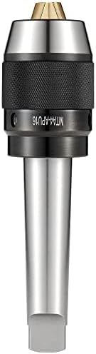 Eumtenr Super тешка должност APU16 1/32-5/8 инчи MT4 Shank Precision Integrated Cleyless Driph Chuck, титаниумски вилици