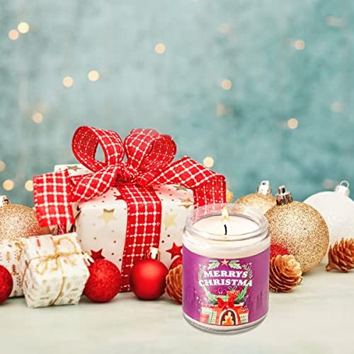 Комплет Подароци за Свеќи со мирис на божиќ,Свеќи за Ароматерапија од 8 мл, Божиќен Подарок Со Вкус На Лаванда, Свеќи За Божиќна Забава,
