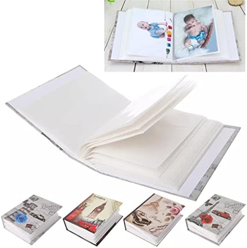 ZSEDP 100 слики со џебови со фото албум интерстицијални фотографии за книги за деца