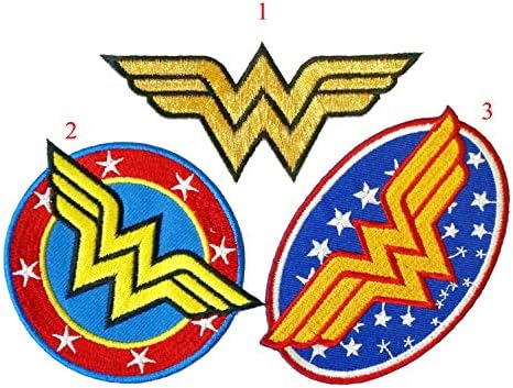 Сет од 3 Чудо Жена Извезени Железо На Печ Логото Суперхерој