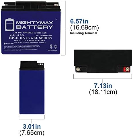 12в 22ах Гел Замена Батерија За Шумахер ДСР ШУПСЈ - 4424 Скок Старт - 2 Пакет