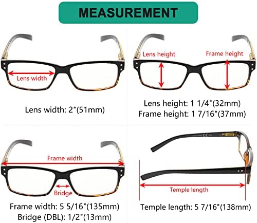 Очила За Очи Заштедете 10% На Комплет 5 Пакети Класични Очила За Читање Црни желки За Мажи и 4 Пакети Двобојни Кафеаво-чисти Читатели