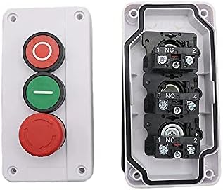 PCGV NC итен стоп Без црвено зелено копче за прекинувач на копчето Започнете Стоп за само-запечатување на водоотпорно копче за водоотпорно копче