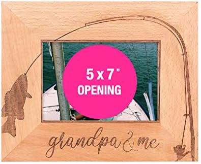ГСМ брендови дедо и јас дрвена рамка за слики - тема за риболов