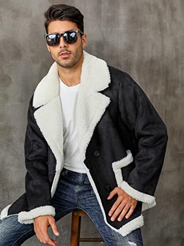 Јакни за мажи јакни мажи со двојно џеб со двојно градење мечеани со палто на палто за мажи