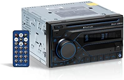 Планет Audio PC45RGB CAR Stereo System - Double DIN, Bluetooth Audio и Calling Head Unit, AM/FM радио приемник, CD плеер, Aux IN, USB, повеќебојно осветлување, безжичен далечински управувач, Hook Up to amplifier