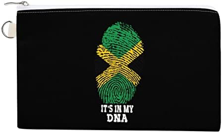 Тоа е мојата ДНК јамајка знаме платно од платно паричник, слатка мала торбичка модна торба со клуч за мажи за мажи жени