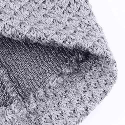 Копче за женски џемпери од женски тешки џемпери случајни бујни плетени долги ракави асиметрични пуловер лабава цврста боја џемпер врвови