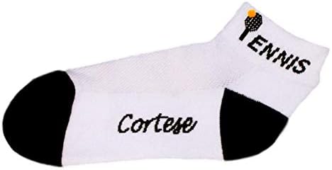 Женски атлетски удобни чорапи Кортес дизајнира тенис напишан