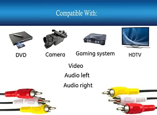 UPBRIGHT A/V Audio Video Cable Cord Compatible with Hitachi Digital 8 Video Camcorder VM-E568LE VM-E573LA VME568LE VME573LA VM-E575LE