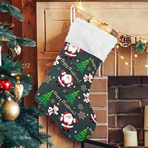Божиќна Дедо Мраз на Дедо Мраз Божиќни чорапи Големи Божиќни чорапи за детска соба за новогодишна соба камин виси чорапи чорапи