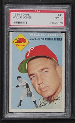 1954 Топпс 41 Wht Willie Jones Philadelphia Phillies PSA PSA 7.00 Phillies
