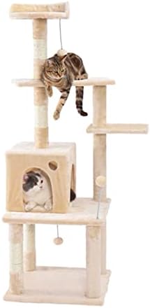 Mgwye Маче Маче Гребење Пост Дрво Со Играчка Глувчето Највисоко Ниво Кревет За Релаксирачки Нула Сисал За Играње