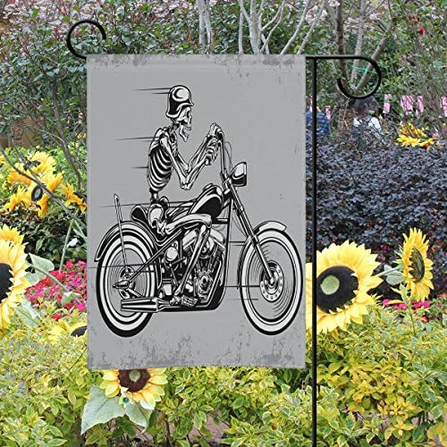 Специјален Хед Етел Ернест скелет возење моторцикл череп двострано семејно знаме полиестер на отворено знаме домашно забави деко