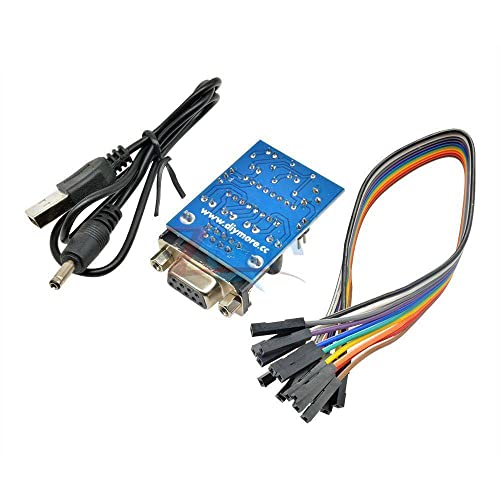 Модул за конвертор RS232 до TTL COM DB9 Сериски табла MAX232 MAX232CPE TRANSFER CHIP ATMEGA16 LED светлосна моќност RXD TXD за Arduino