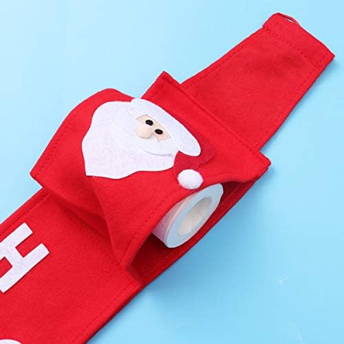 Абаодам Божиќ Дедо Мраз модел на ткиво ролна за хартија за закачување торбичка за складирање на торбичка креативна држач за салфетка за домашна