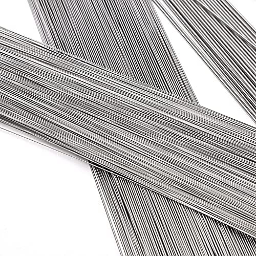Shoucan 50 парчиња 304 Пролетна жица од не'рѓосувачки челик тврда жица исправена жица 0,2-0,6мм должина 500мм пролетна челична жица,