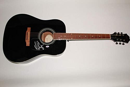 Марк Роберг потпиша автограм Гибсон Епифон Акустична гитара ОАР сите страни PSA