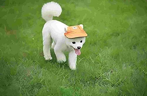 Капа за кучиња Харикаџи, кучиња сончање капа за бејзбол капа на отворено спортска капа со дупки за уши, каиш за брадата прилагодлива