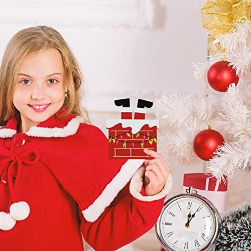 20 Еез Божиќни Ракави За Подароци Пликови За Божиќни Подароци Прекрасни Држачи За Картички За Подароци Држач За Картички За