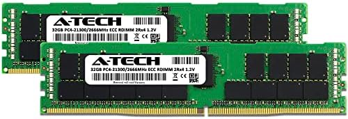 A-Tech 64gb Комплет Меморија RAM МЕМОРИЈА За Dell Прецизност T5810-DDR4 2666MHz PC4-21300 ECC Регистрирани RDIMM 2rx4 1.2 V-Сервер