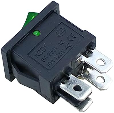 INANIR 1PCS KCD1 Switch Switch Switch Switch 4Pin On-Off 6A/10A 250V/125V AC Црвено жолто зелено црно копче за црно копче