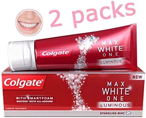 2 пакувања на Колгејт Максвит една светлечка паста за заби со белење на паметните метри