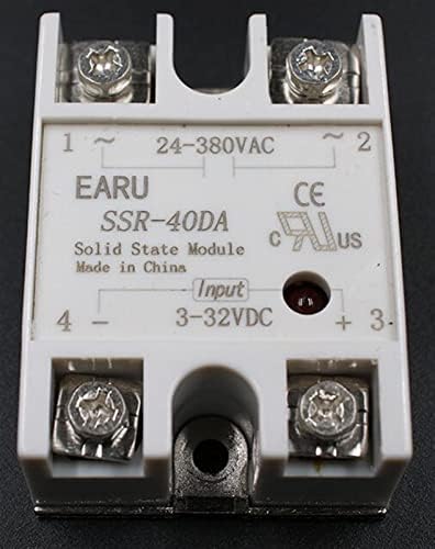 PIKIS 1PC SSR-40 DA SSR-40DA 40A SSR реле Влез 3-32VDC излез 24-380VAC за PID температурен контролер на напон трансформатор на напон