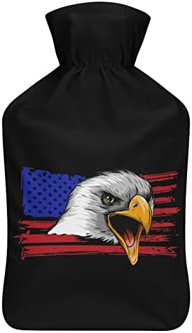Американски орел САД знамето шише со топла вода со покритие симпатична гума вреќа со топла вода топла вода шише за кревет софа