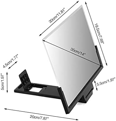 JRDHGRK 14 инчен 3D засилувач на екранот мобилен телефон Зголемување на стаклото HD Stand за видео преклопување на екранот за зголемени