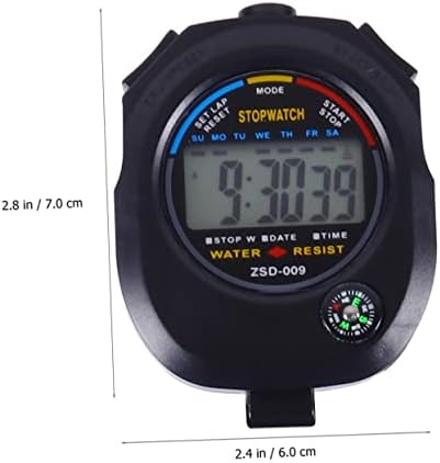 Inoomp 2pcs stopwatch гледаат деца фитнес часовник дигитални часовници за деца тајмер за деца дете гледаат стоперија за време