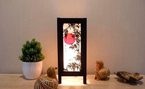 Тајландски Украсени Јапонски Зајдисонце Бамбус Дрво Тајландски Гроздобер Рачно Изработени Азиски Ориентални Занаетчиски Уметнички Кревет