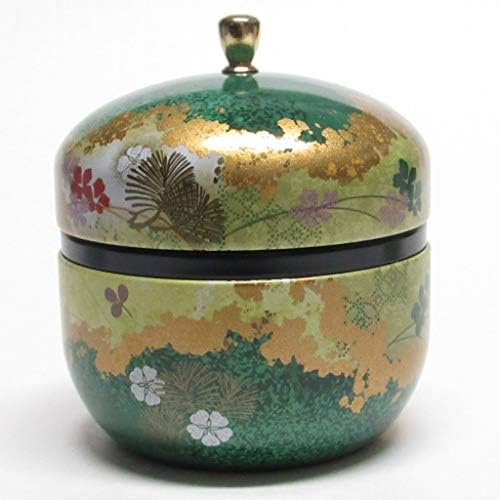 Јапонски чај канистер калај сузуко / двоен капак / воздух-тесни / 3.5 мл зелен чај