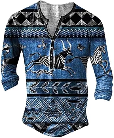 2023 Нова машка летна мода обична прицврстена 3Д дигитална печатење маица со долги ракави врвни свилени кошули мажи