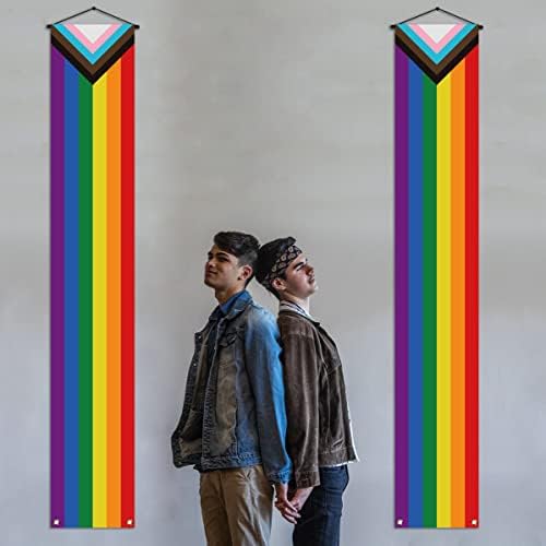 Nepnuser напредок на гордоста на тремот на тремот јуни јуни го гордоста месец ЛГБТК+ виножито пред влезната врата wallид Внатрешен