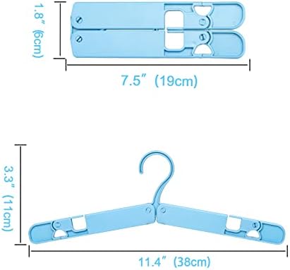 6-пакувања за преклопни панталони за закачалки за закачалки со лесна и издржлива не-воспоставена пластична крпа за заканувачки пластични