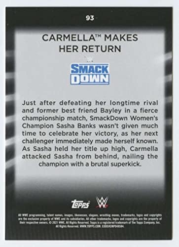 Carmella 2021 Toppsенска дивизија 93 nm+ -mt+ WWE борење