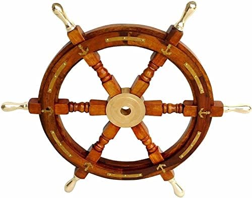 НДЦ МАРТ Гроздобер 24 Антички Дрвени Брод Тркала Брод Управување Наутички Месинг Сидро