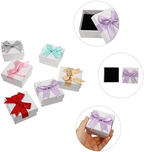 Хомојојо Бебе Лакови Накит Подарок Кутии Накит Подарок кутии 6 парчиња свадба партија квадратни бонбони кутија коцка бонбони кутии кутии