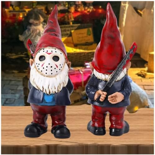 Декорации на uluze gnomes за домашни градинарски гноми смешни Ноќта на вештерките гноми украси за фарма куќа 8 висок декор- црвено