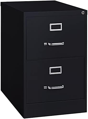 Hirsh Industries 25 Deep Vertical File Cabinate 2-luber Legal Size, црна, 14413