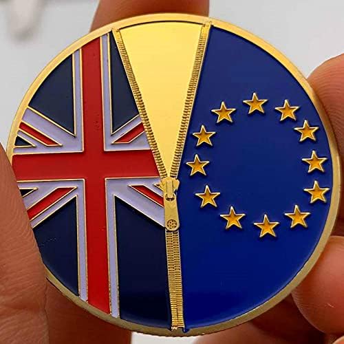 Британски Готвач Позлатена Комеморативна Монета Британско Повлекување Од Европската Унија Боја Брегзит Колекција Монета Подарок