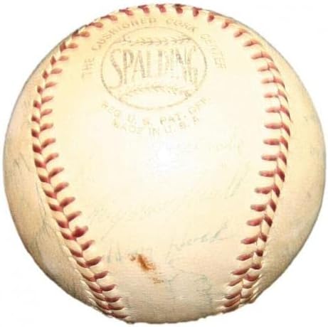 Џеки Робинсон 1955 Тимот На Бруклин Доџерс Потпиша Бејзбол 26 Автограми Јса-Бејзбол Со Автограм