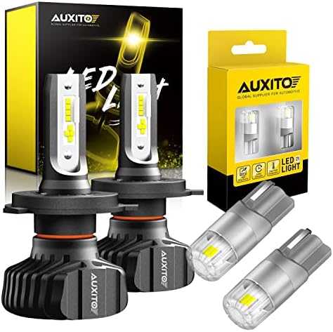 AUXITO H4/9003 LED Светилки и 194 168 LED Светилки, Пакет од 4