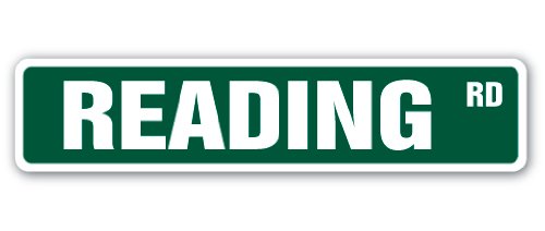 Читање на улични знаци lубители на книги Библиотека поттикне ќош | Внатрешен/отворен | 30 широк пластичен знак
