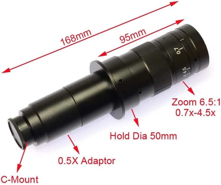 51MP 1080p микроскоп камера 180x C-монтирани леќи HDMI USB Индустриски електронски дигитален микроскоп за поправка на телефон PCB лемење